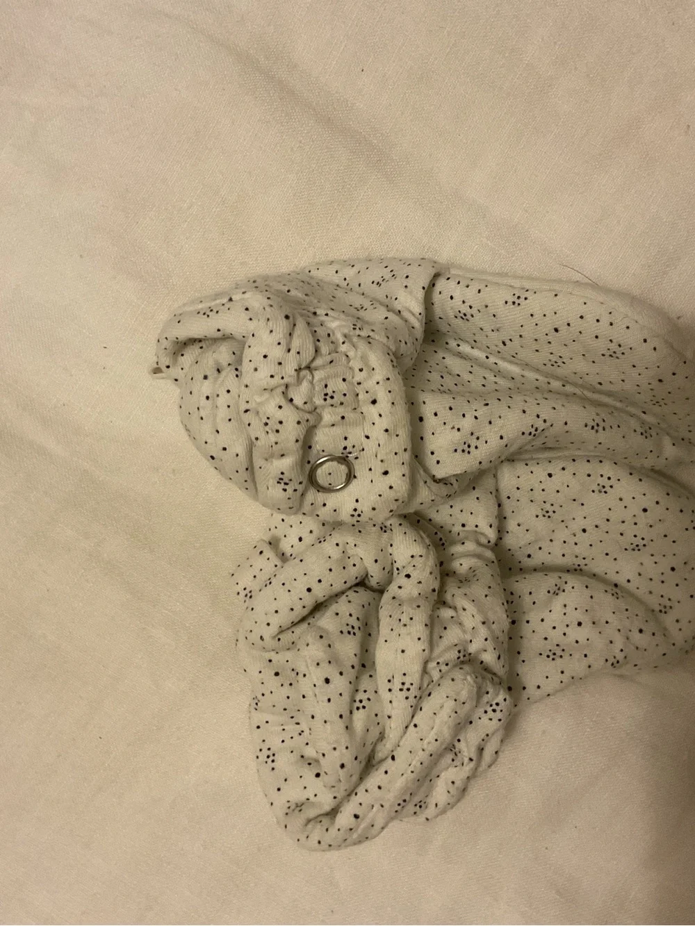 Robeez White and Black Dot Baby Slippers